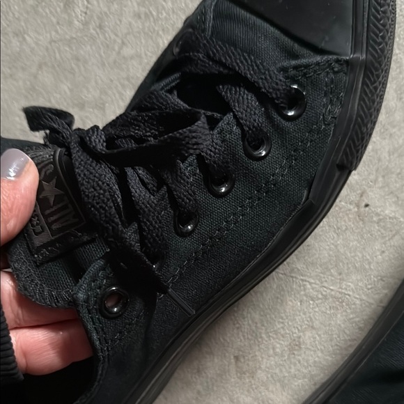 Converse Black Canvas Chuck Taylor Sneakers - Picture 8 of 9